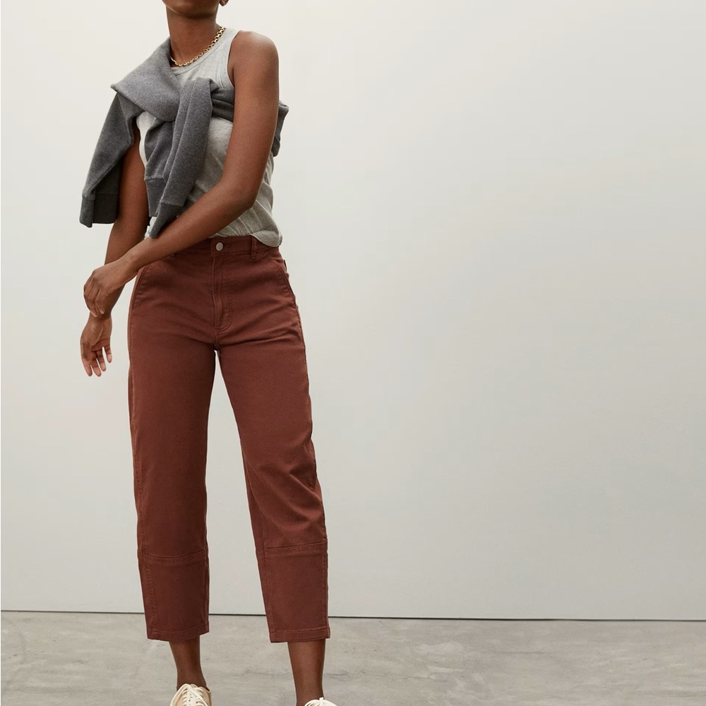 The Utility Barrel Pant - Rosewood